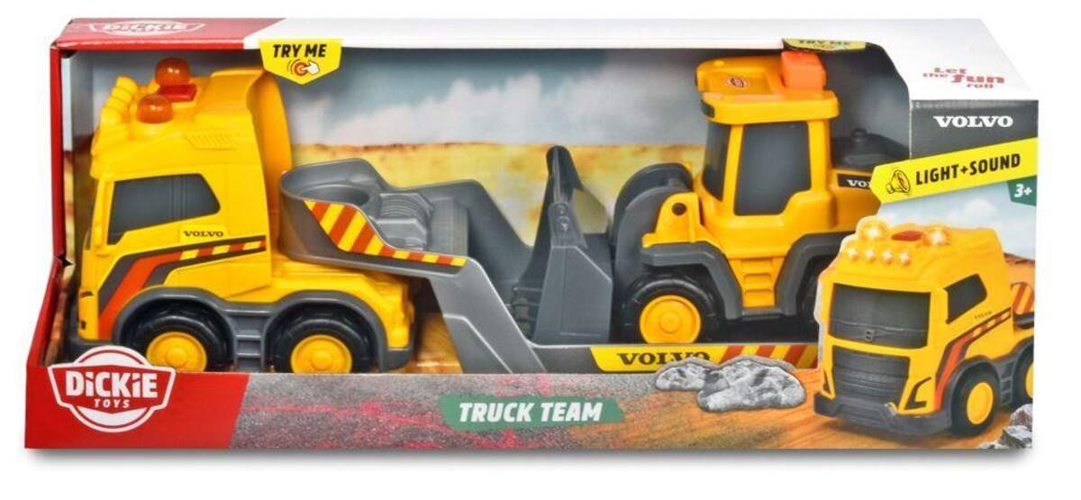 Dickie Toys Volvo Truck Team, Try Me