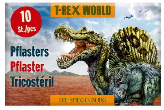 Die Spiegelburg Pflasterstrips T-Rex World, 1 Packung mit 10 Pflastern