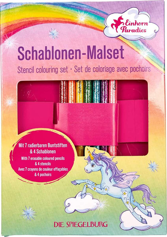 Die Spiegelburg Schablonen-Malset Einhorn-Paradies