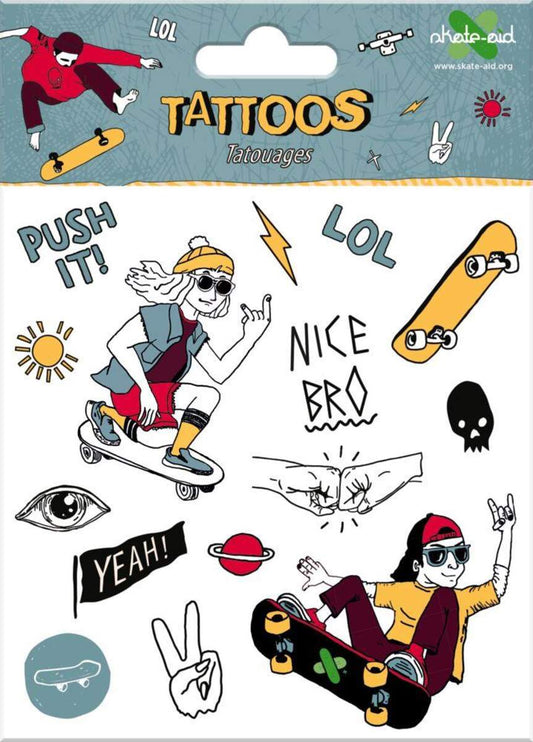 Die Spiegelburg Tattoos - skate-aid