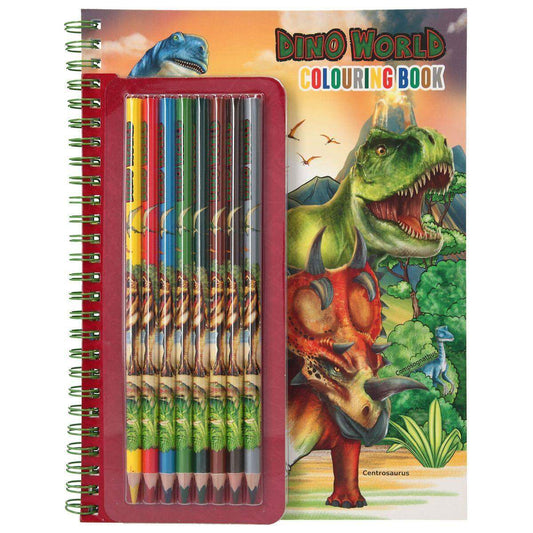 Dino World Malbuch mit Buntstiften Dino World