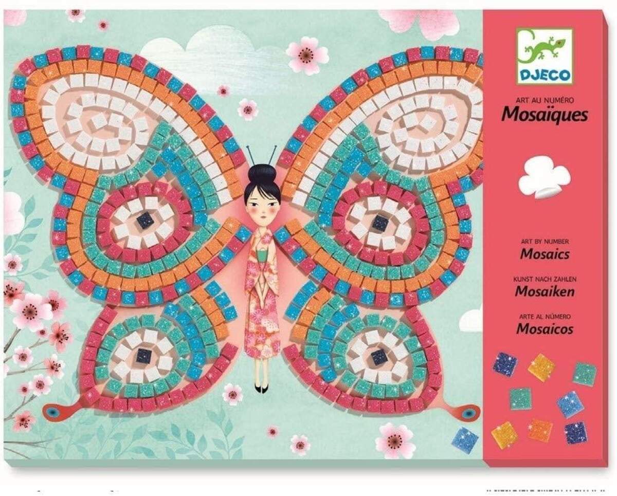 Djeco Mosaike: Glitzer Schmetterlinge