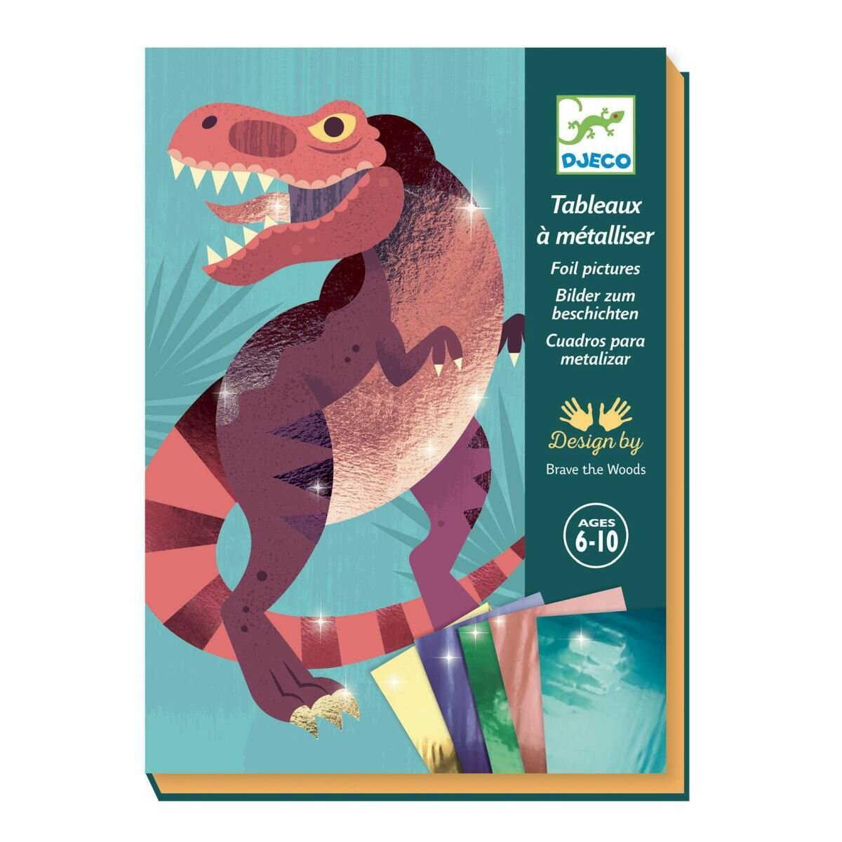 Djeco Metallfolie: Dinosaurier
