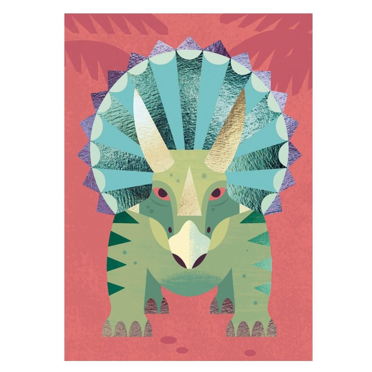 Djeco Metallfolie: Dinosaurier