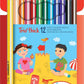Dreikant-Buntstift - STABILO Trio dick - 12er Pack - mit 12 verschiedenen Farben
