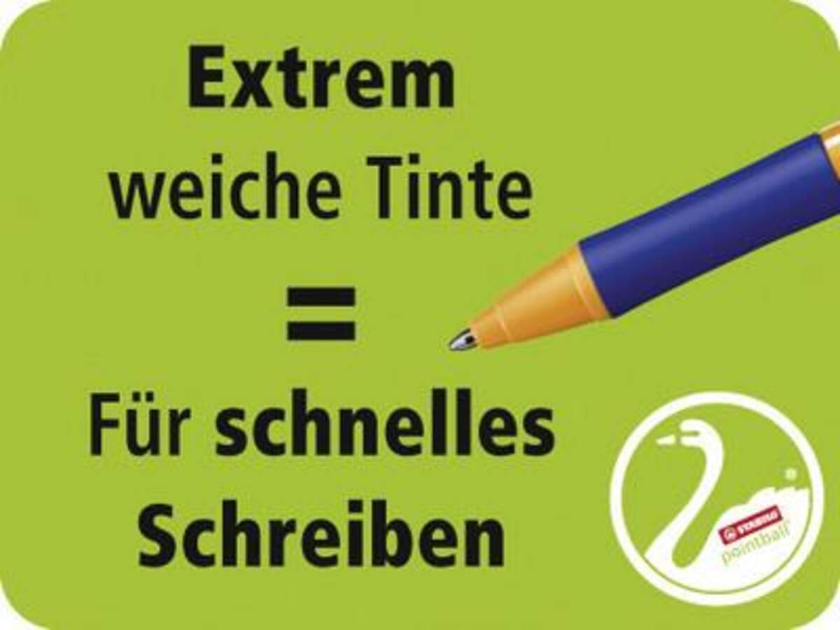 Druck-Kugelschreiber - STABILO pointball - Einzelstift - türkis