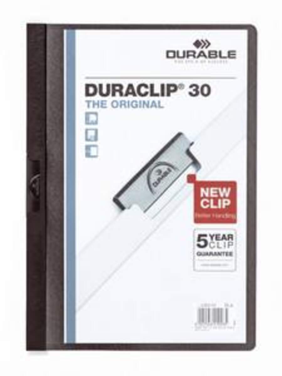 Durable Klemm-Mappe DURACLIP® 30, schwarz