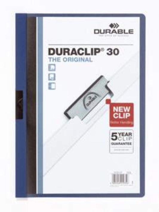 Durable Klemm-Mappe DURACLIP® 30, dunkelblau