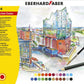 Eberhard Faber Aquarellbuntstifte Metalletui mit Pinsel, 24 Stück