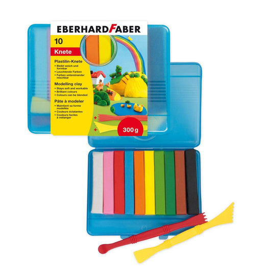 Eberhard Faber Plastilin-Knete, 10 Farben