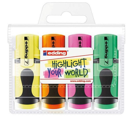 edding 7 Mini highlighter, 1-3mm, 4 Stück