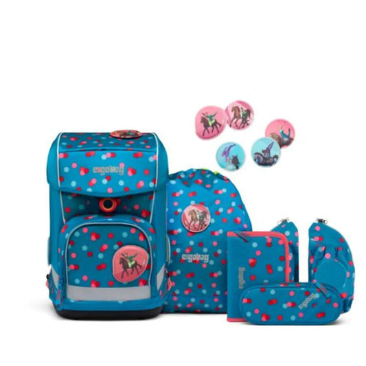 ergobag CUBO LIGHT Schulrucksack-Set VoltiBär, 6-teilig