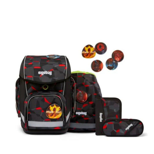 ergobag CUBO Schulrucksack-Set TaekBärdo, 5-teilig