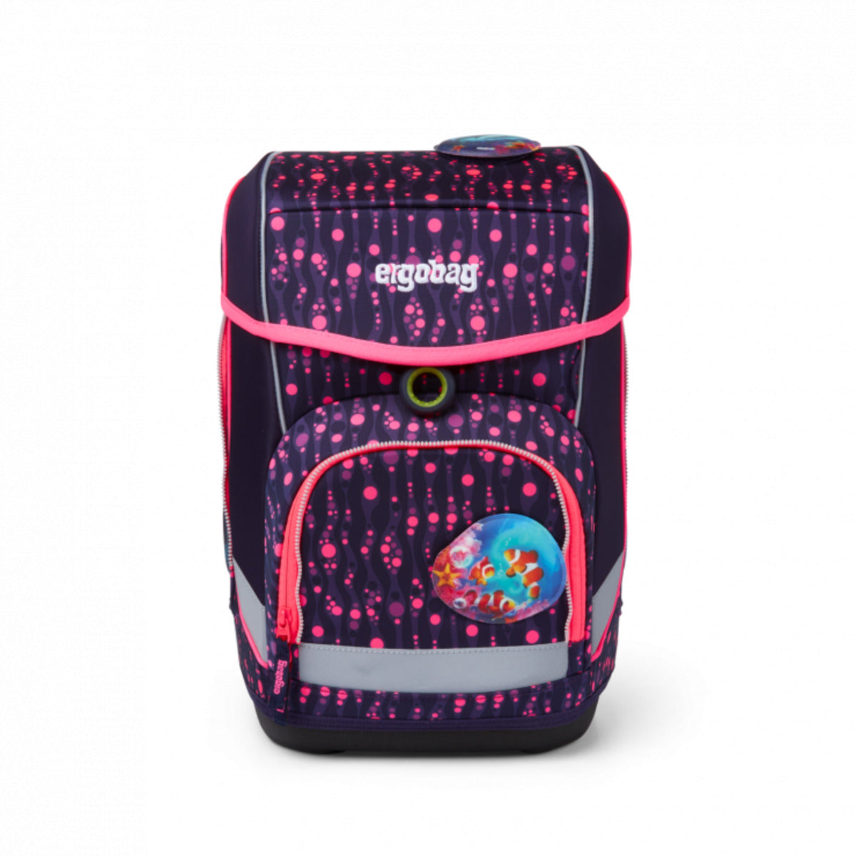 ergobag CUBO Schulranzen-Set Bärmuda Viereck, 5-teilig