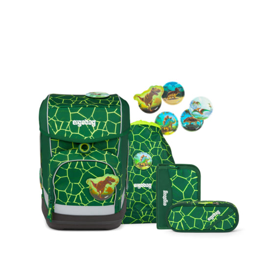 ergobag CUBO Schulranzen-Set BärRex, 5-teilig
