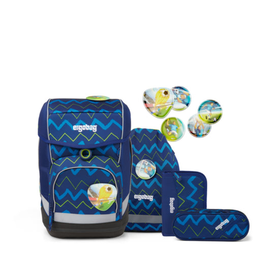 ergobag CUBO Schulranzen-Set FallrückziehBär, 5-teilig