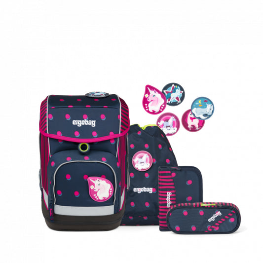 ergobag CUBO Schulranzen-Set Schubi DuBär, 5-teilig