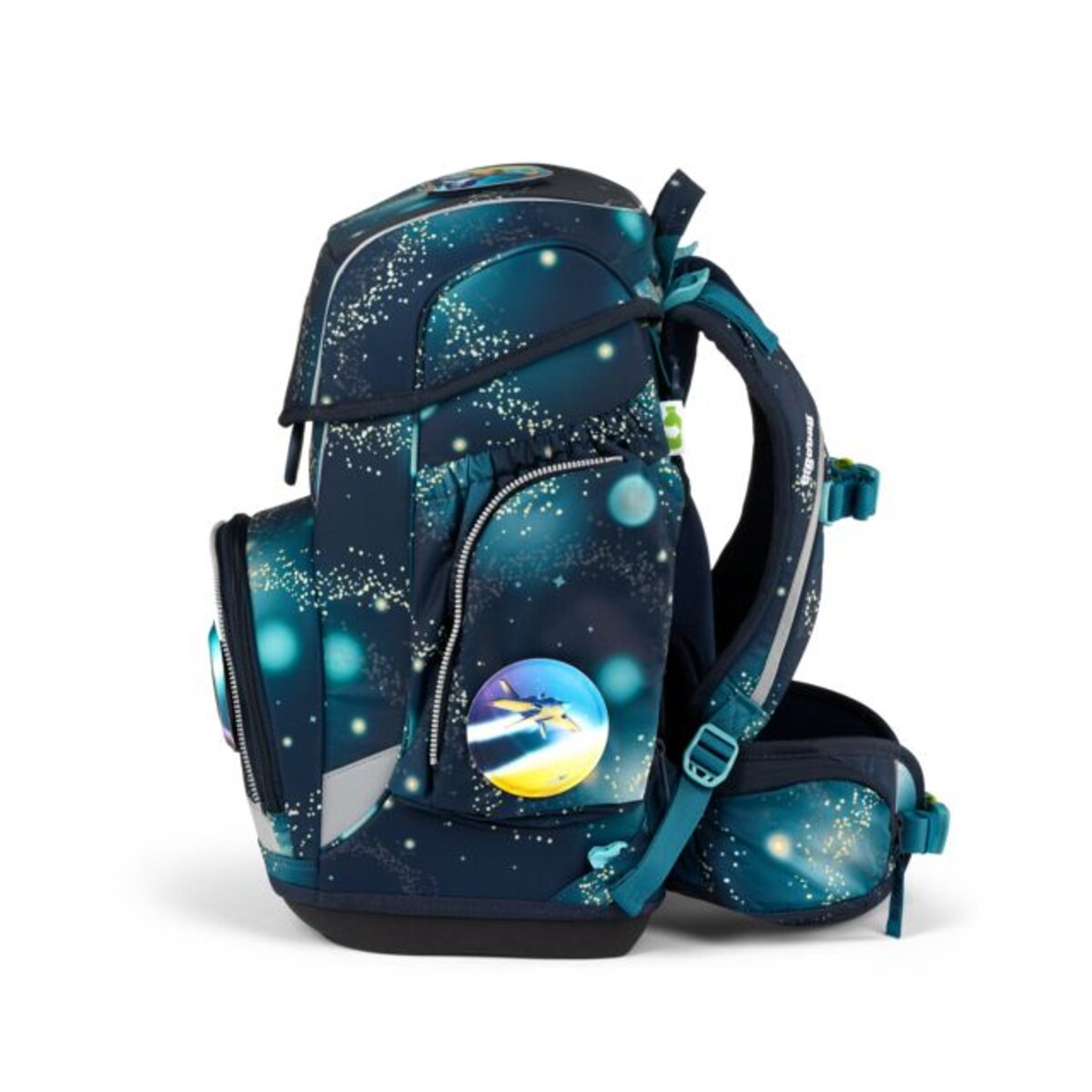 ergobag CUBO Schulrucksack-Set RaumfahrBär GALAXY GLOW, 5-teilig