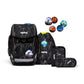 ergobag CUBO Schulrucksack-Set REFLEX GLOW Super ReflektBär, 5-teilig