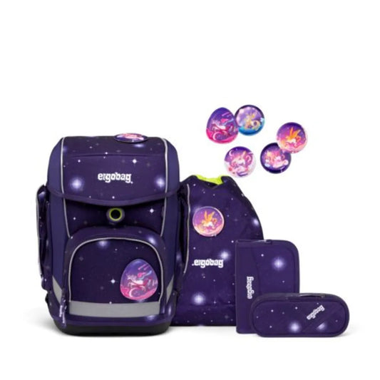 ergobag CUBO SPECIAL Schulrucksack-Set Bärgasus, 5-teilig