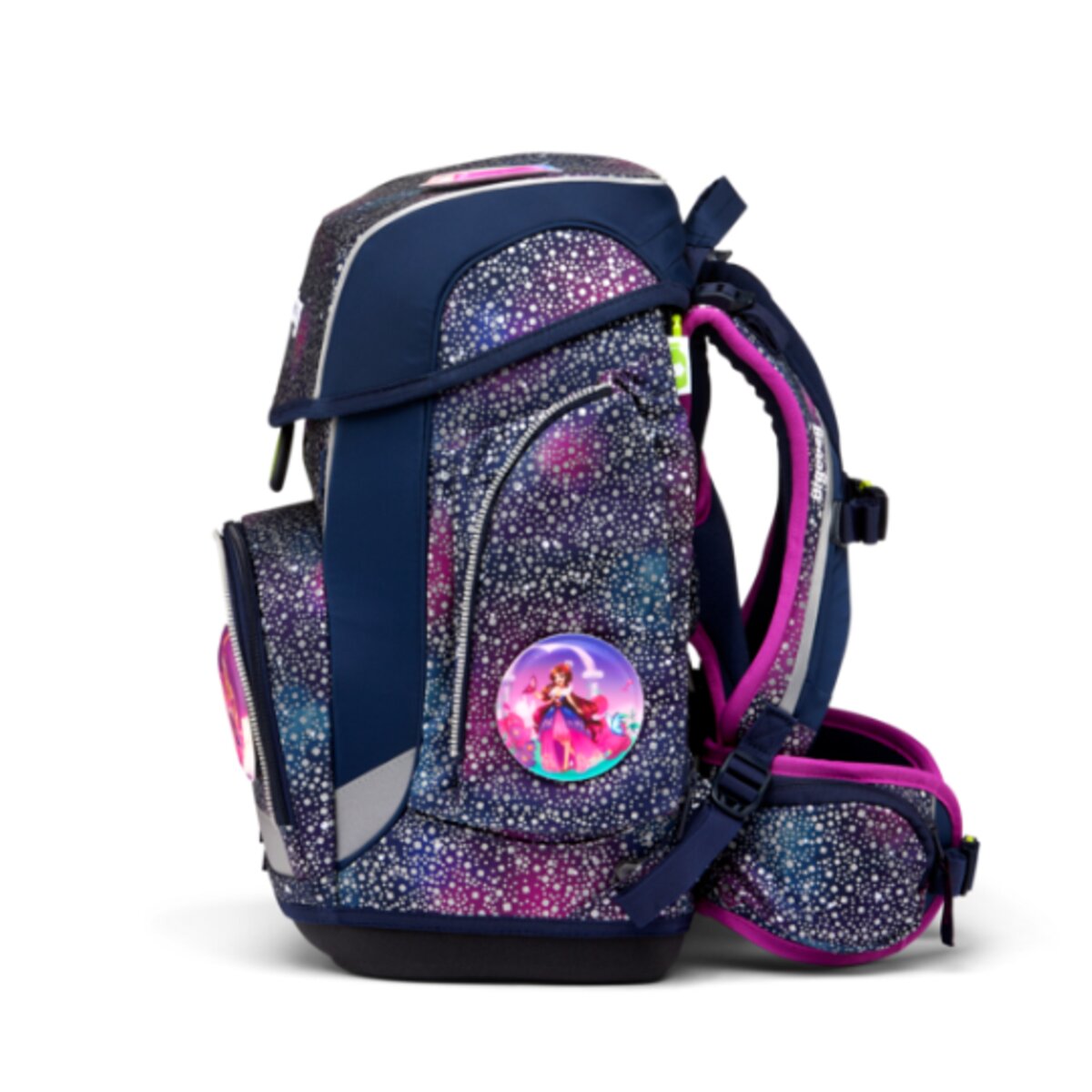 ergobag CUBO SUPER REFLEX GLOW Schulrucksack-Set Bärlaxy, 5-teilig