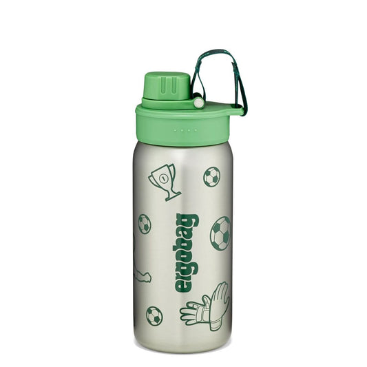 ergobag Edelstahl Trinkflasche Fußball, 500 ml