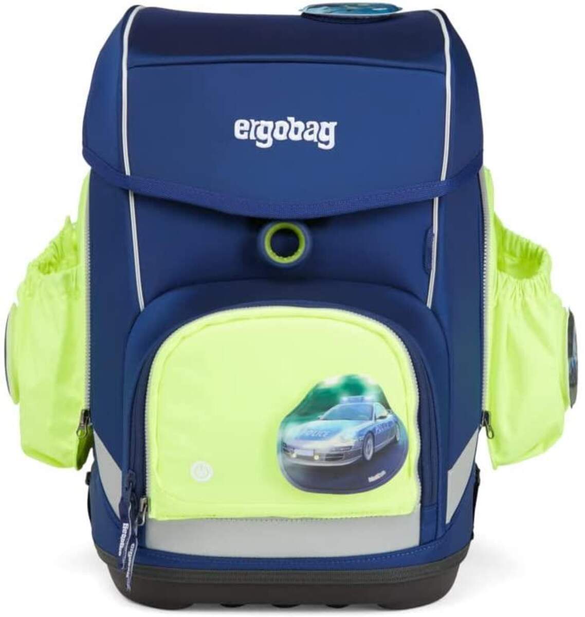 ergobag Fluoreszierendes LED Seitentaschen-Set Gelb, 3-teilig