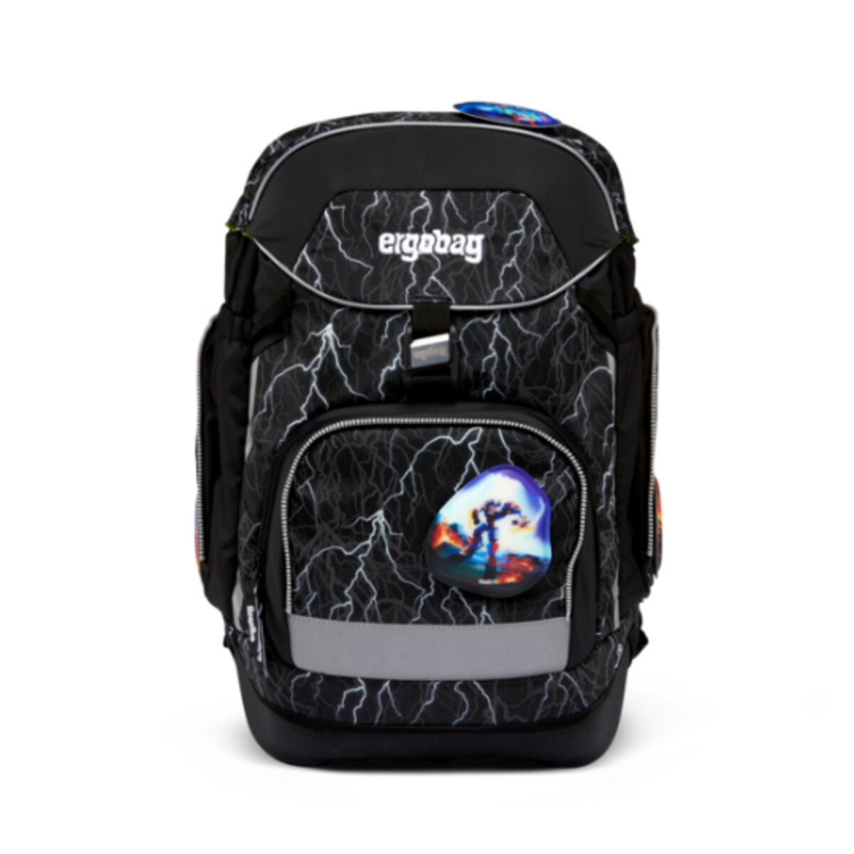 ergobag PACK REFLEX GLOW Schulrucksack-Set Super ReflektBär, 6-teilig