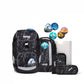 ergobag PACK Schulrucksack-Set Super ReflektBär Glow, 6-teilig