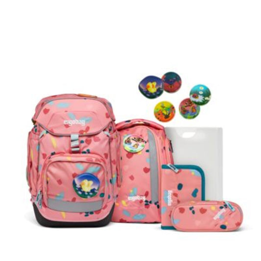 ergobag PACK Schulrucksack-Set ZitronenfaltBär