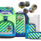 ergobag PACK Set TruckBär Neo Edition, ergonomischer Schulrucksack, Set 6-teilig