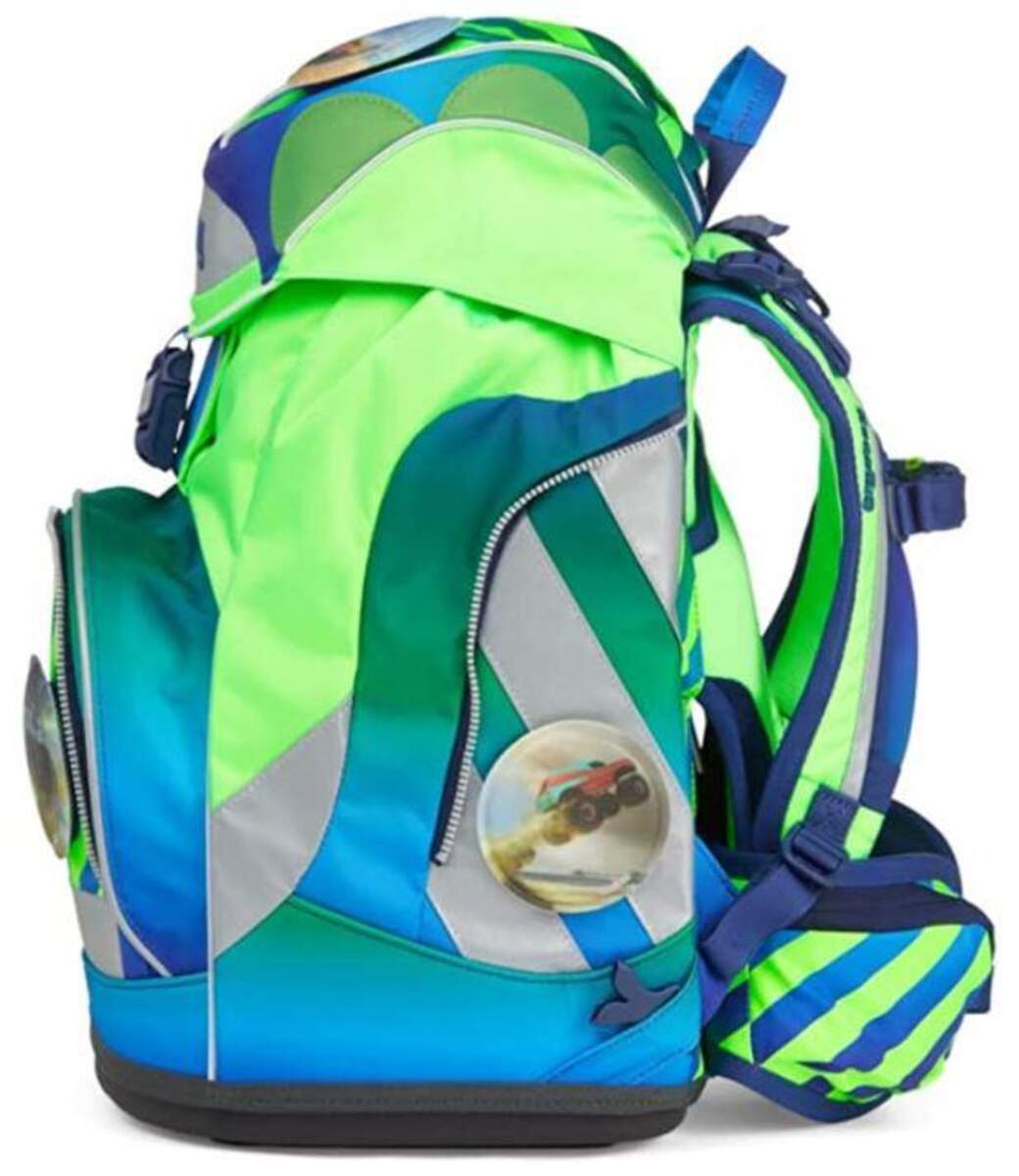 ergobag PACK Set TruckBär Neo Edition, ergonomischer Schulrucksack, Set 6-teilig