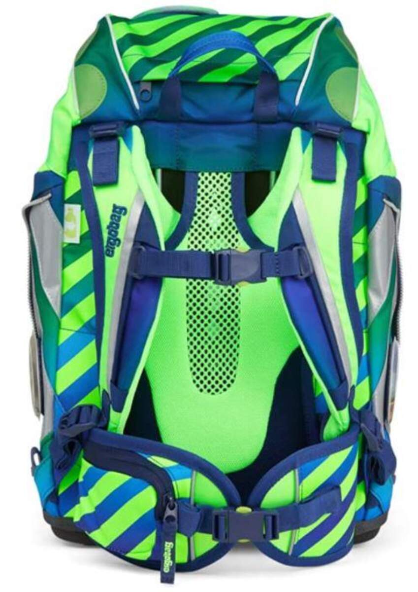 ergobag PACK Set TruckBär Neo Edition, ergonomischer Schulrucksack, Set 6-teilig