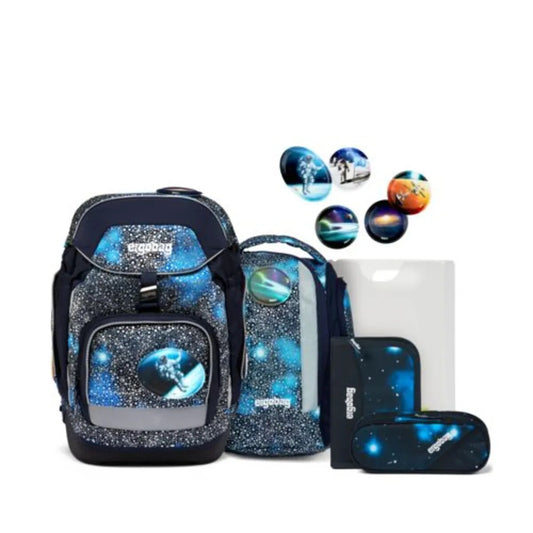 ergobag PACK SPECIAL Schulrucksack-Set Bär Anhalter durch die Galaxy, 6-teilig