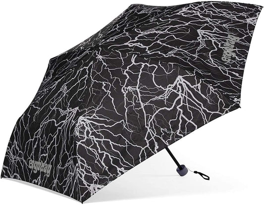 ergobag Regenschirm Super ReflektBär, S, Ø 90 cm, schwarz