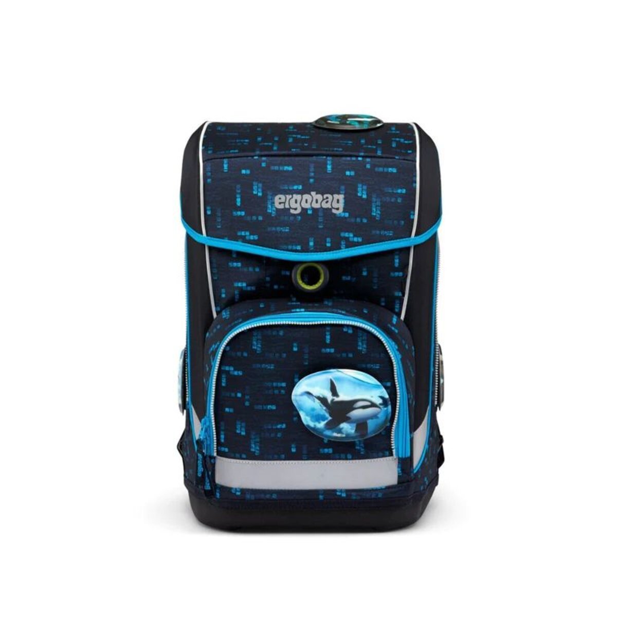 ergobag Schulranzen-Set cubo light TiefseetauchBär Lumi Edition, 6-teilig
