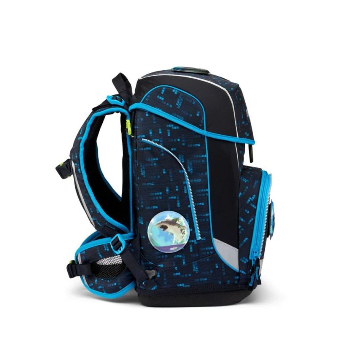 ergobag Schulranzen-Set cubo light TiefseetauchBär Lumi Edition, 6-teilig