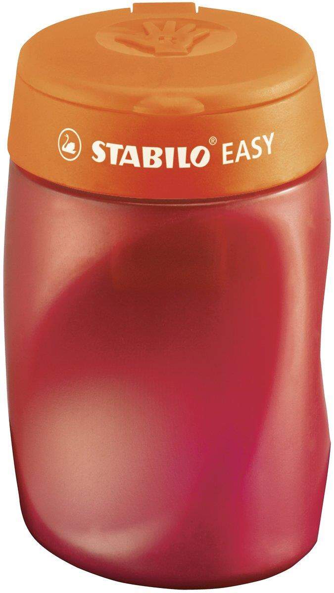 Ergonomischer Dosen-Spitzer für Rechtshänder - STABILO EASYsharpener - 3 in 1 - orange