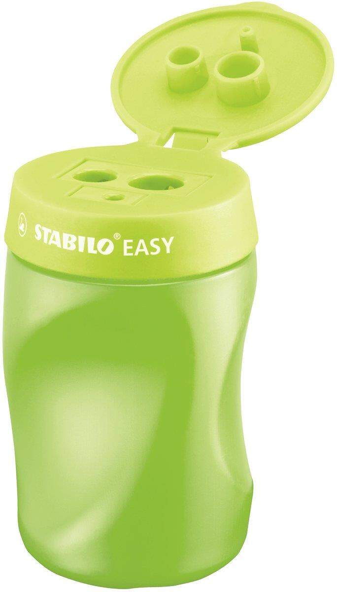 Ergonomischer Dosen-Spitzer für Rechtshänder - STABILO EASYsharpener - 3 in 1 - grün