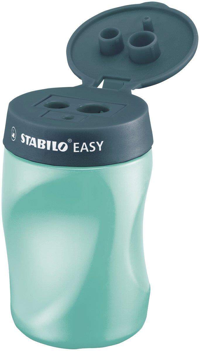 Ergonomischer Dosen-Spitzer für Rechtshänder - STABILO EASYsharpener - 3 in 1 - petrol