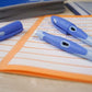 Ergonomischer Schulfüller für Linkshänder mit Anfänger-Feder A - STABILO EASYbirdy Pastel Edition in blau/hellblau - Einzelstift - inklusive Patrone - Schreibfarbe blau (löschbar)