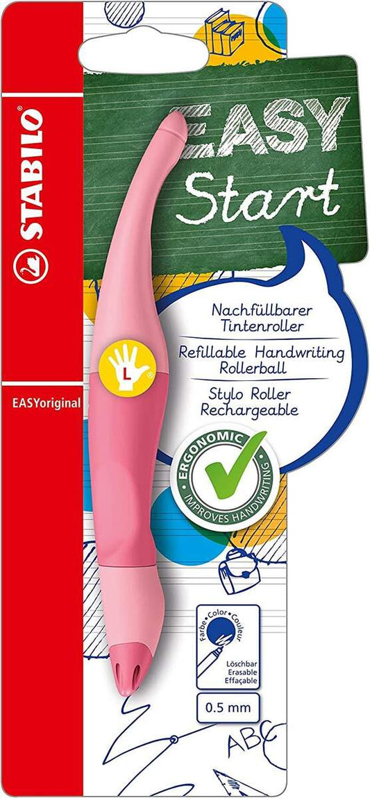 Ergonomischer Tintenroller für Linkshänder - STABILO EASYoriginal Pastel in rosiges Rouge