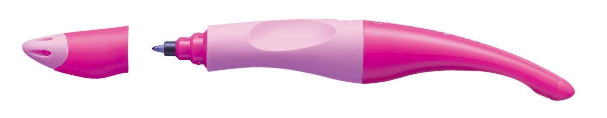 Ergonomischer Tintenroller für Rechtshänder - STABILO EASYoriginal in pink hell/dunkel - Einzelstift - Schreibfarbe blau (löschbar) - inklusive Patrone