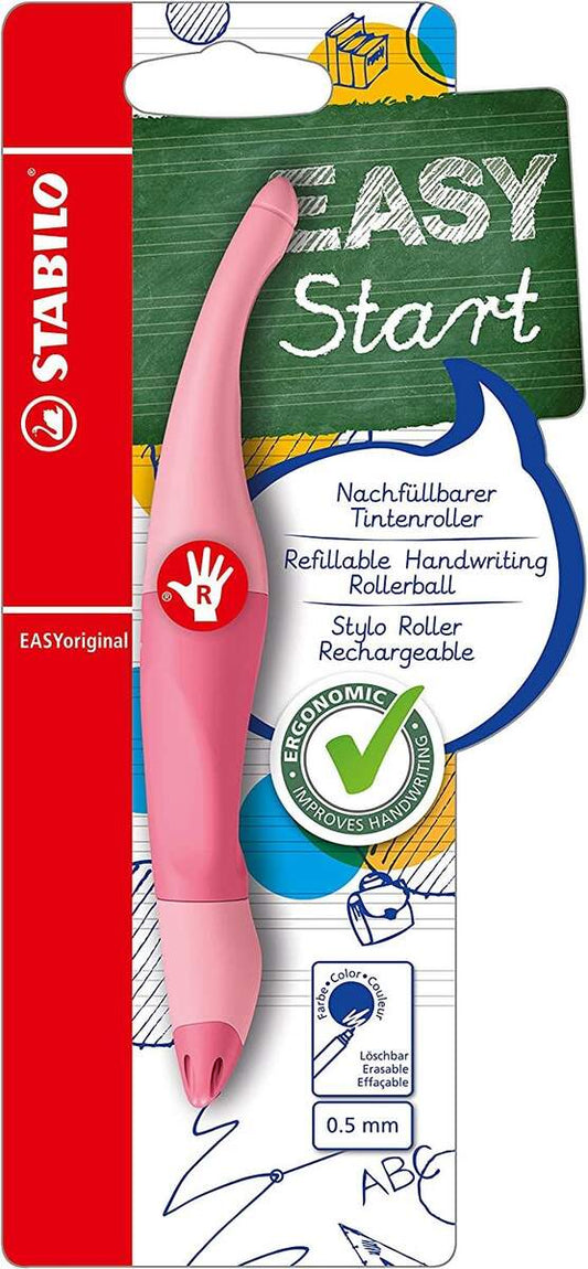Ergonomischer Tintenroller für Rechtshänder - STABILO EASYoriginal Pastel in rosiges Rouge