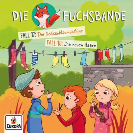 Europa Hörspiel-CD Die Fuchsbande Fall 17 & 18 - Die Sockenklaumaschine / Die neuen Haare