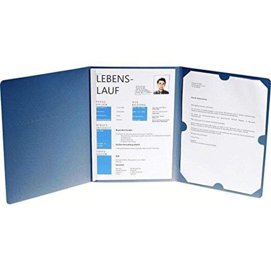 Exacompta 48602B Elegance Bewerbungsmappe, blau