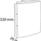 Exacompta Ringbuch mit Gummizug 2 Ringe 15mm Iderama - A4