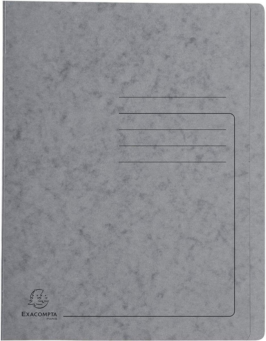 Exacompta Schnellhefter Colorspan bedruckt, 24 x 32 cm, für DIN A4, bis zu 350 Blatt, grau