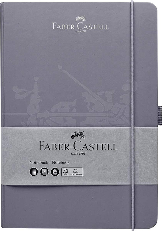 Faber-Castell - Notizbuch DIN A5, 145 x 210 mm, Papierqualität 100g/qm - FSC-Mix, dapple gray