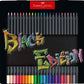 Faber-Castell 116425 - Buntstifte Blackwood, Black Edition, 24er Metalletui
